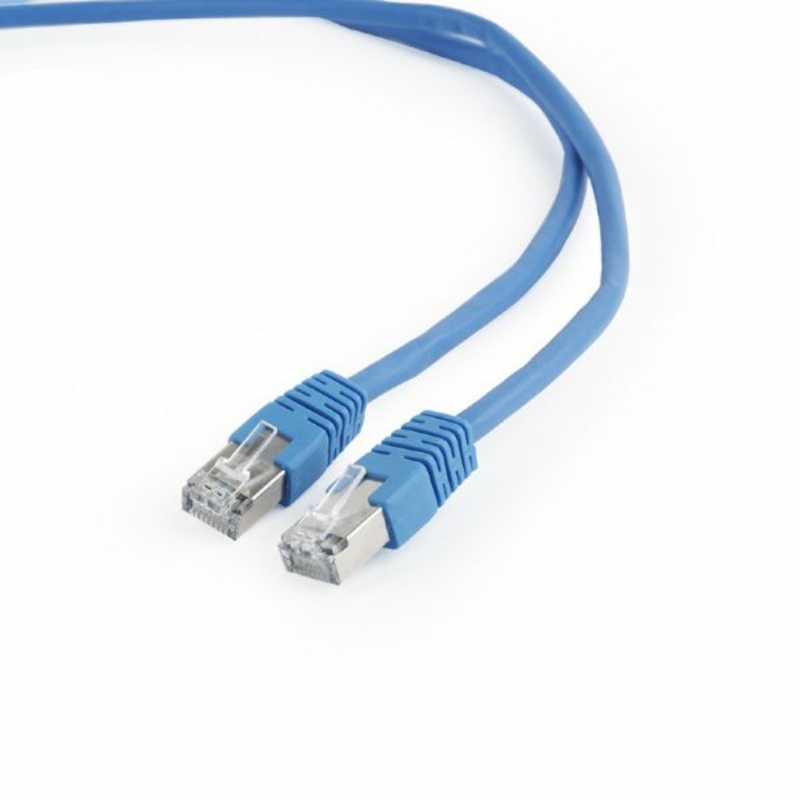 Патч корд Cablexpert PP6-3M/B, FTP, категорія. 6, литий,  50u" штекер із фіксатором, 3 м, синій, фото №3