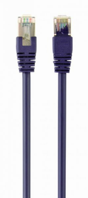 Патч корд Cablexpert PP6-3M/V, FTP, категорія. 6, литий,  50u" штекер із фіксатором, 3 м, фіолетовий, фото №2