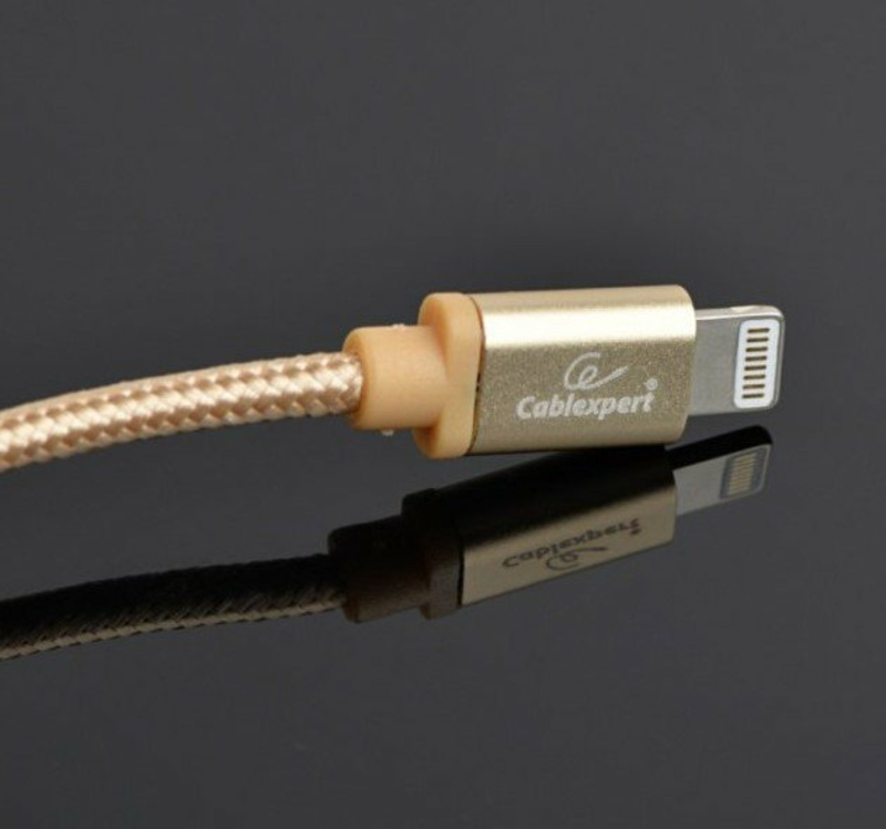 Кабель micro Cablexpert CCB-mUSB2B-AMLM-6-G, USB 2.0 A-вилка/Lightning, 1.8 м., photo number 4