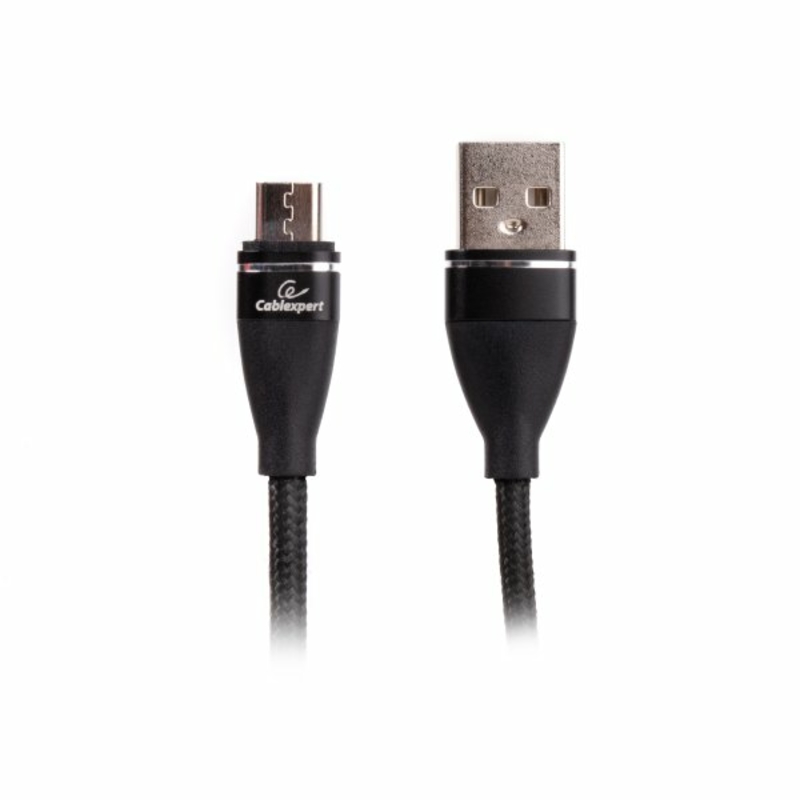 Кабель Cablexpert CCPB-M-USB-11BK, USB 2.0 A-тато/Micro B-тато, 1,0 м., фото №2