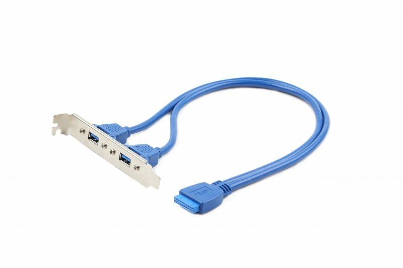 USB 3.0 розетка на кронштейні 10P CC-USB3-RECEPTACLE, довжина шнура 45см, photo number 2