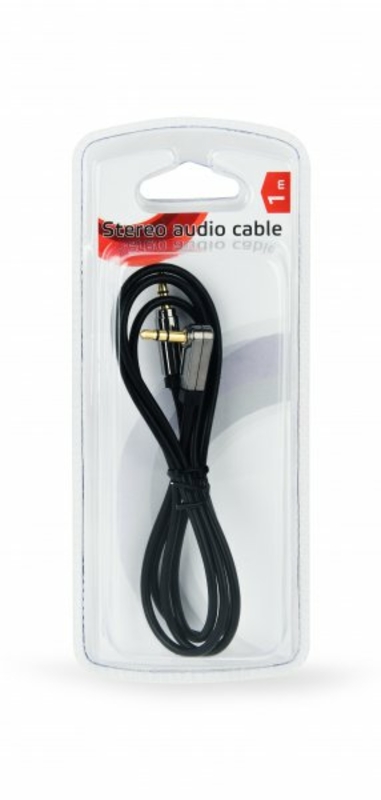 Аудіо-кабель Cablexpert CCAPB-444L-1M, 3.5 мм. стерео папа/3.5мм стерео папа угловой, довжина 1,0 м., фото №3