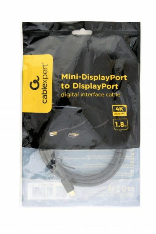 Кабель Cablexpert CCP-mDP2-6, Mini DisplayPort - DisplayPort, 1,8 метра, photo number 3