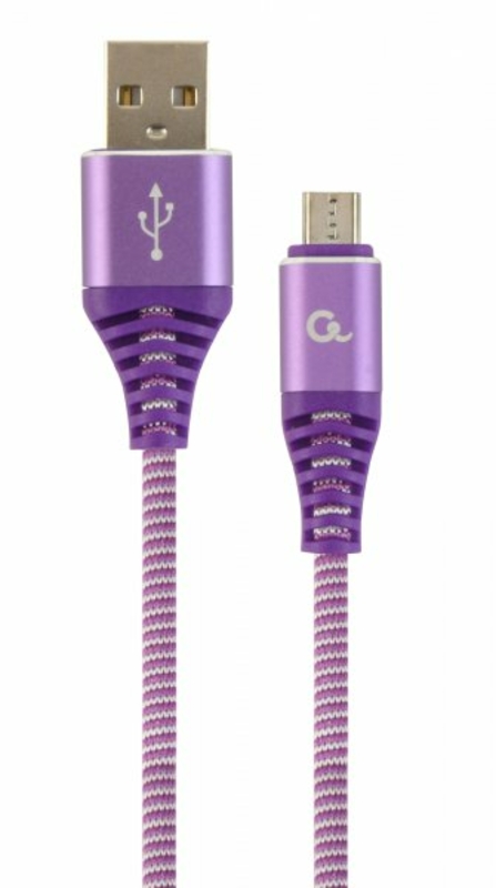 Кабель Cablexpert CC-USB2B-AMmBM-1M-PW, USB 2.0 А-тато/Micro B-тато, 1,0 м., фото №2
