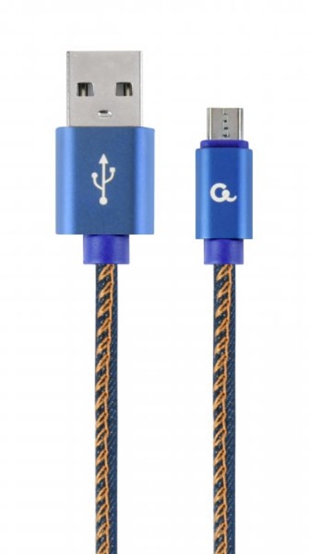 Кабель Cablexpert CC-USB2J-AMmBM-2M-BL, USB 2.0 A-тато/Micro B-тато, 2,0 м., фото №2