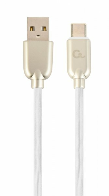 Кабель Cablexpert CC-USB2R-AMCM-1M-W, преміум якість USB 2.0 A-папа/C-папа,1 м., numer zdjęcia 2