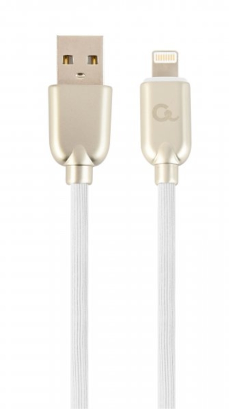 Кабель Cablexpert CC-USB2R-AMLM-1M-W, USB 2.0 А-папа/Lightning, 1.0 м., фото №2