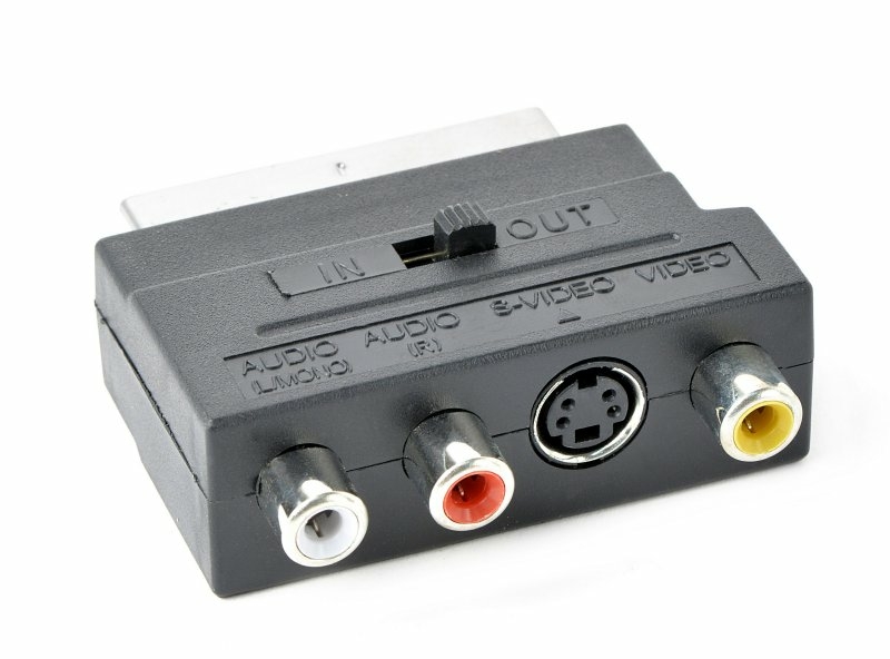 Двохнаправлений аудіо-відео адаптер RCA/S-VIDEO - SCART, photo number 2