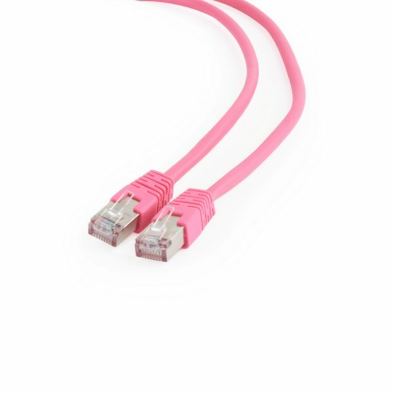 Патч корд Cablexpert PP6-0.25M/RO, FTP, категорія. 6, литий,  50u" штекер із фіксатором, 0.25 м, рожевий, photo number 3