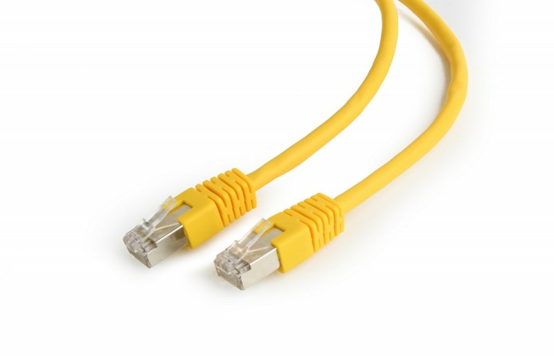 Патч корд Cablexpert PP6-0.25M/Y, FTP, категорія. 6, литий,  50u" штекер із фіксатором, 0.25 м, жовтий, фото №3