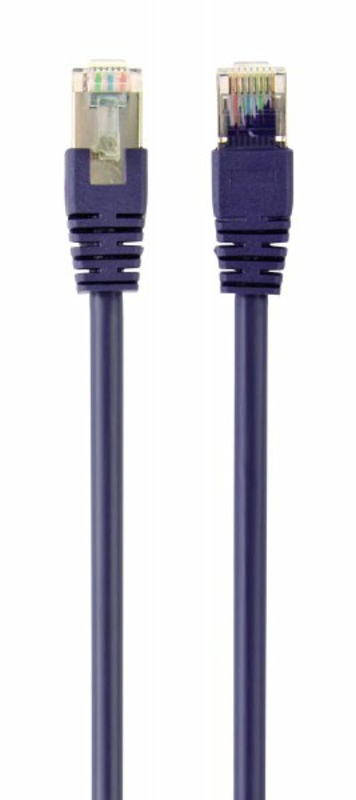 Патч корд Cablexpert PP6-5M/V, FTP, категорія. 6, литий,  50u" штекер із фіксатором, 5 м, фіолетовий, numer zdjęcia 2