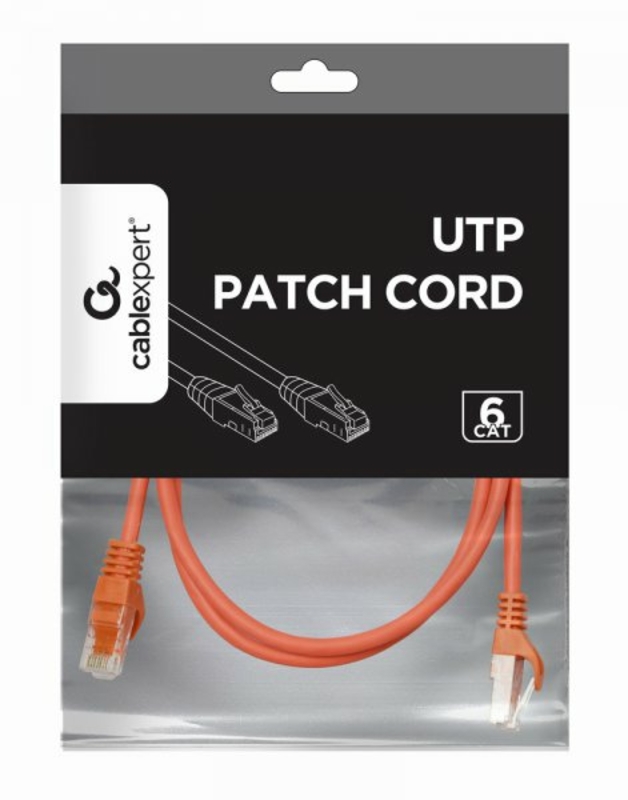 Патч корд Cablexpert PP6U-1M/R, UTP, категорія. 6, литий,  50u" штекер із фіксатором, 1 м, червоний, фото №4