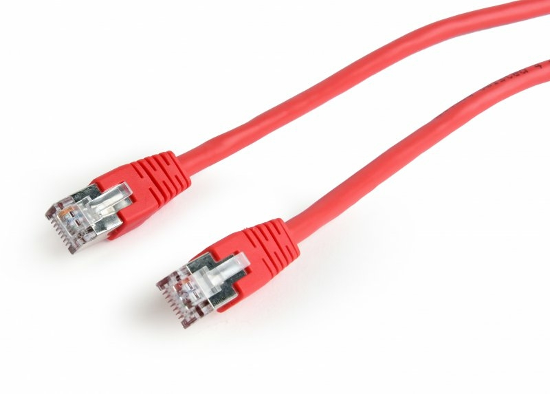 Патч корд Cablexpert PP6-0.5M/R, FTP, категорія. 6, литий,  50u" штекер із фіксатором, 0.5 м, червоний, фото №3