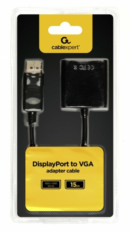 Адаптер-перехідник DisplayPort на VGA Cablexpert AB-DPM-VGAF-02, фото №3