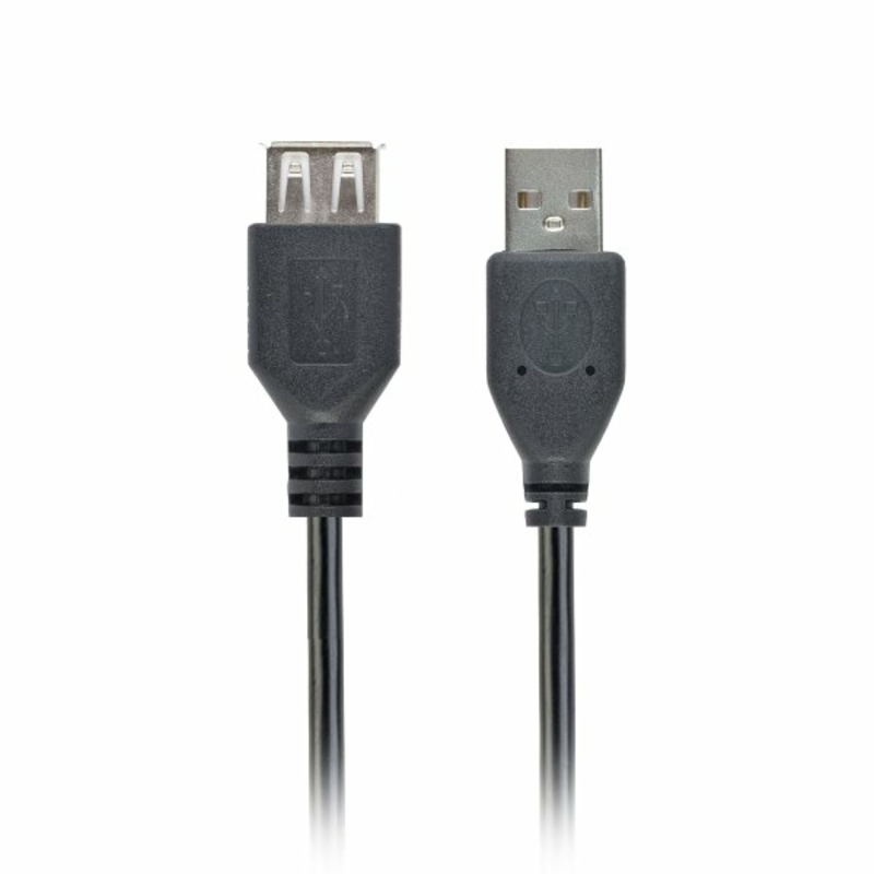 Подовжувач Cablexpert CC-USB2-AMAF-75CM/300-BK, USB 2.0 A-тато/A-мамо, 0.75 м., photo number 2