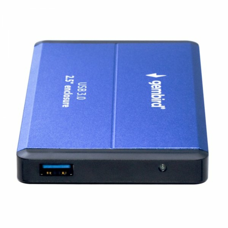 Зовнішня кишеня Gembird EE2-U3S-2-B для 2.5 SATA дисків, металевий корпус, USB 3.0 синя, фото №5