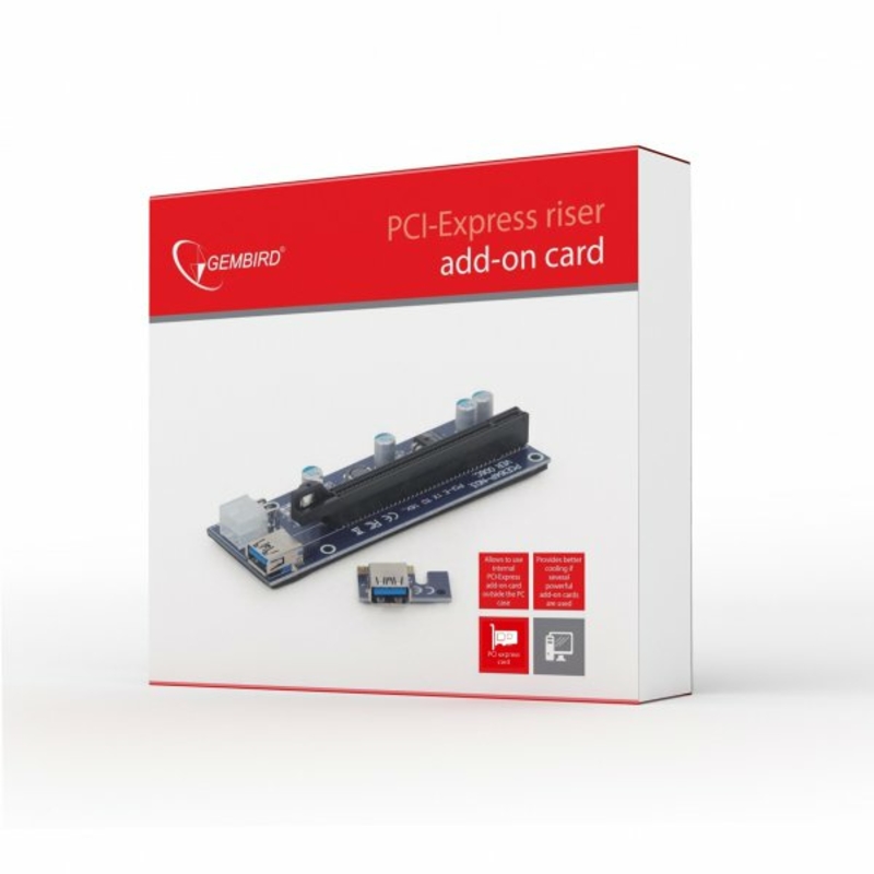 RC-PCIEX-03 Райзер-карта розширення PCI-Express інтерфейсу, photo number 5
