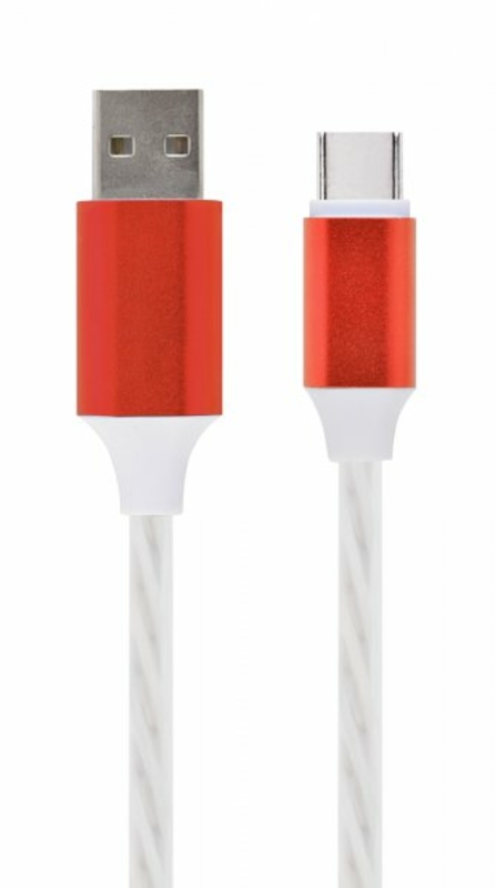 Кабель Cablexpert CC-USB-CMLED-1M, преміум якість USB 2.0 A-тато/C-тато,1 м., numer zdjęcia 2