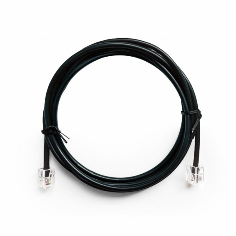 Телефонний кабель Cablexpert TC6P4CR-2M, 6P4C, 2 метра, фото №2