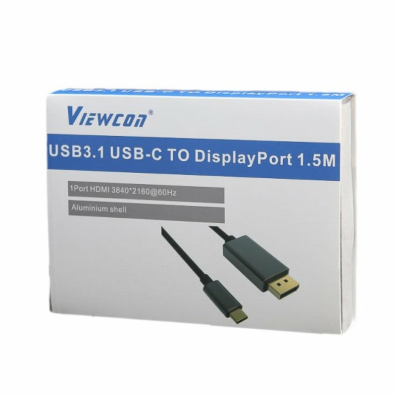 Адаптер-перехідник USB Type-C на DisplayPort Viewcon TE392, numer zdjęcia 4