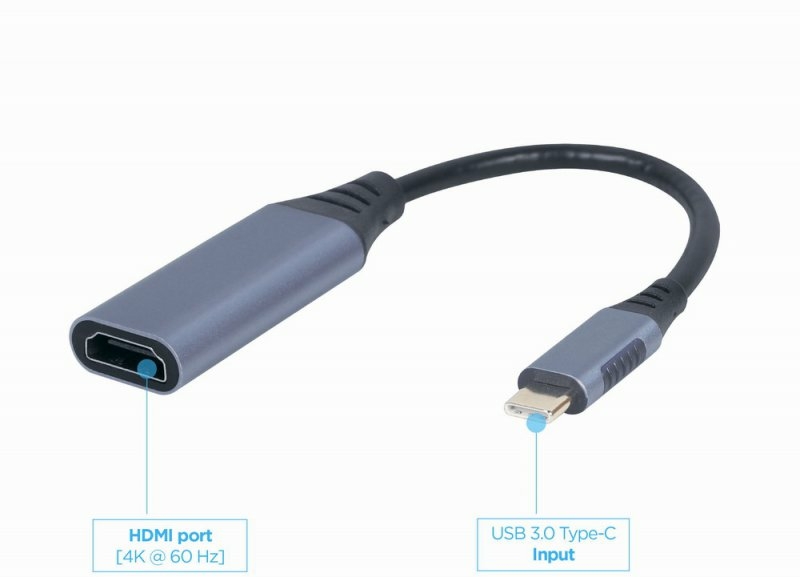 Адаптер-перехідник USB Type-C на HDMI Cablexpert A-USB3C-HDMI-01, фото №4