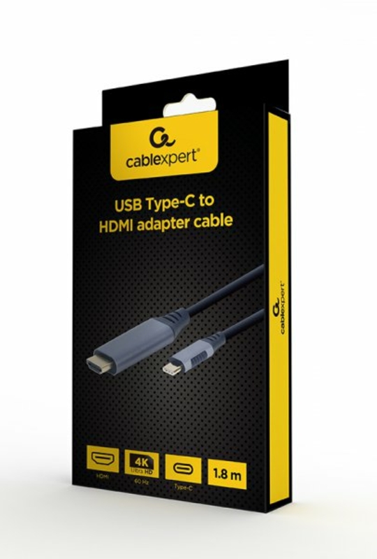 Кабель Cablexpert CC-USB3C-HDMI-01-6, USB-C на HDMI, 1.8м, numer zdjęcia 4