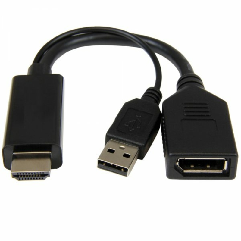 Адаптер-перехідник HDMI на DisplayPort Cablexpert A-HDMIM-DPF-01, numer zdjęcia 2