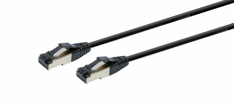 Патч корд Cablexpert PP8-LSZHCU-BK-0.5M, S/FTP, литий, 50u" штекер із фіксатором, 0,5 м, чорний, фото №3