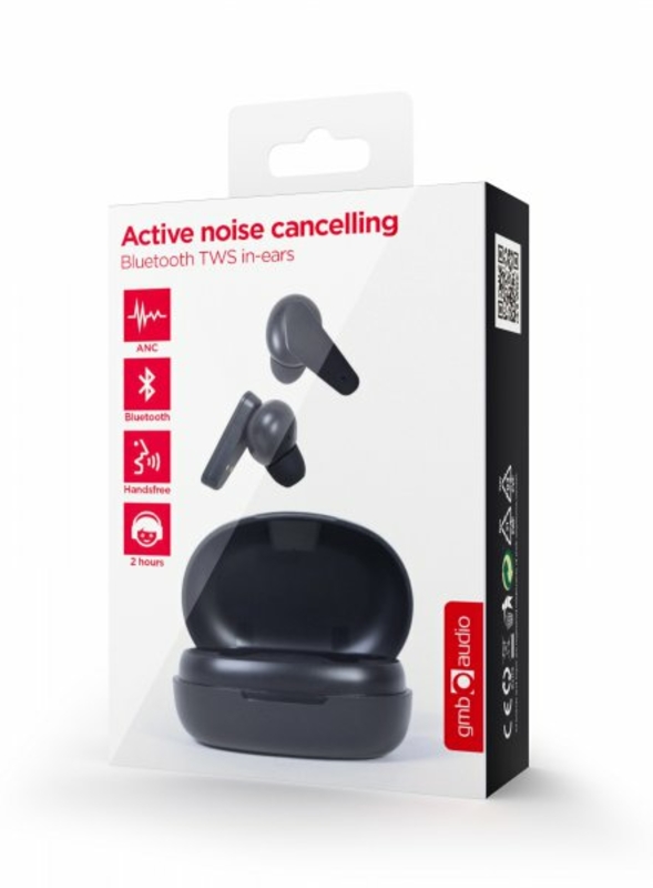 Навушники вакуумні вкладиші GMB Audio TWS-ANC-MMX, бездротові, колір чорний, numer zdjęcia 6