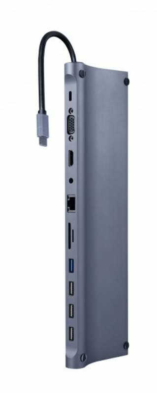 Адаптер Cablexpert A-CM-COMBO11-01, USB Type-C 11-в-1, фото №2