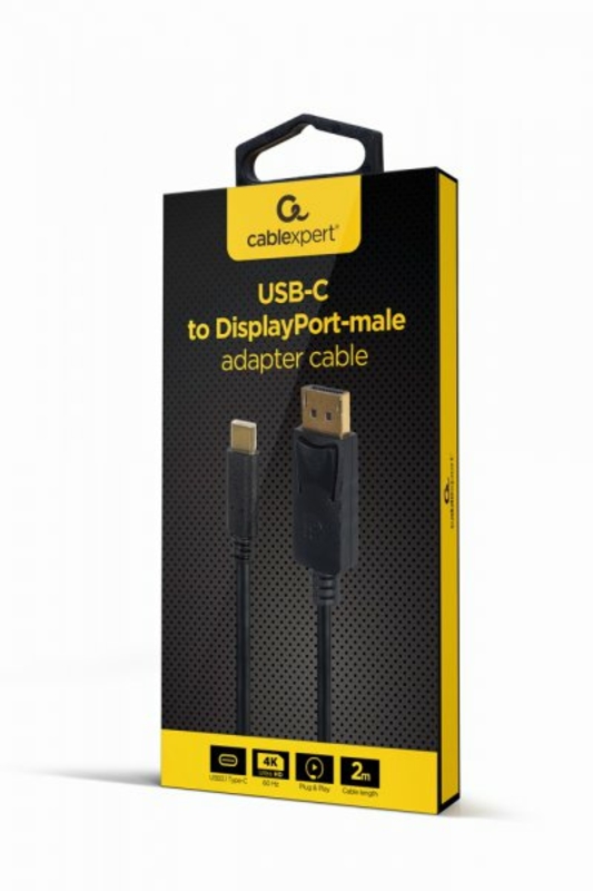 Кабель Cablexpert A-CM-DPM-01, USB-C на DisplayPort, 2м, фото №3