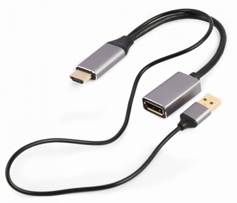 Адаптер-перехідник HDMI на DisplayPort Cablexpert A-HDMIM-DPF-02, фото №3