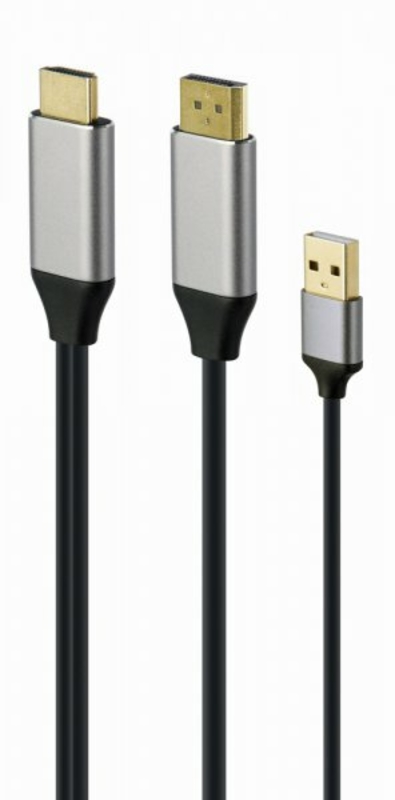 кабель-перехідник HDMI на DisplayPort Cablexpert A-HDMIM-DPM-01, 2м, numer zdjęcia 2