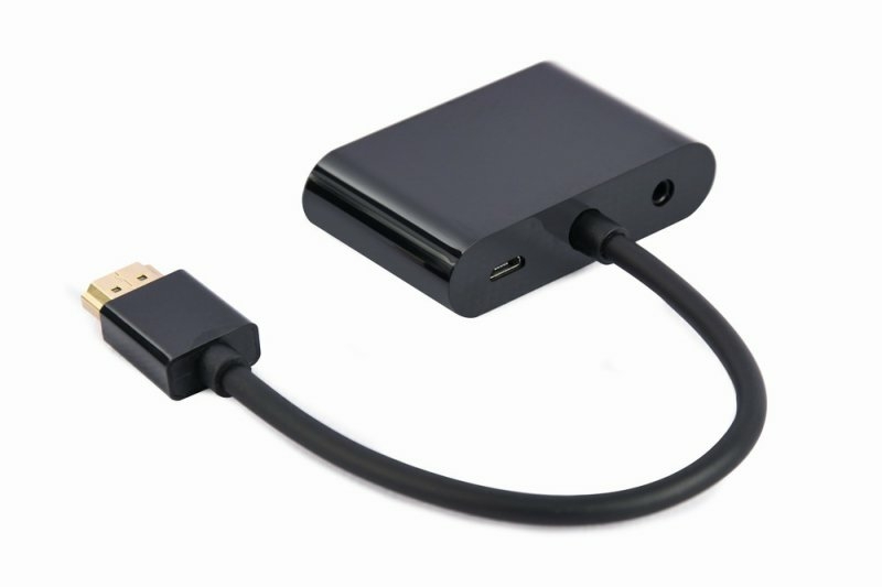 Адаптер-перехідник HDMI на HDMI/VGA Cablexpert A-HDMIM-HDMIFVGAF-01, фото №3