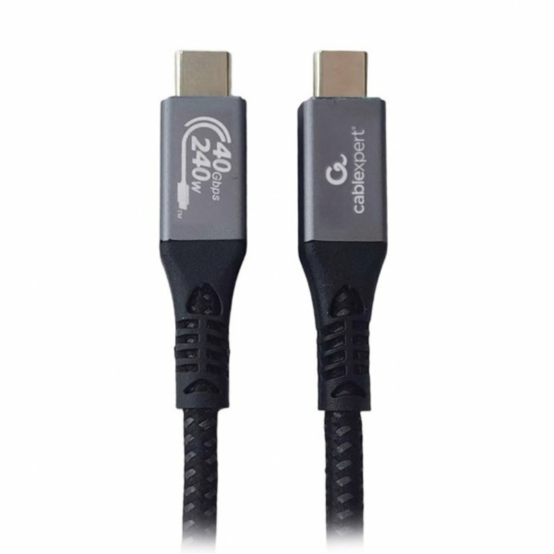Кабель Cablexpert CCBP-USB4-CMCM240-1.5M, преміум якість, USB4, C-тато/C-тато, 1,5 м., numer zdjęcia 2