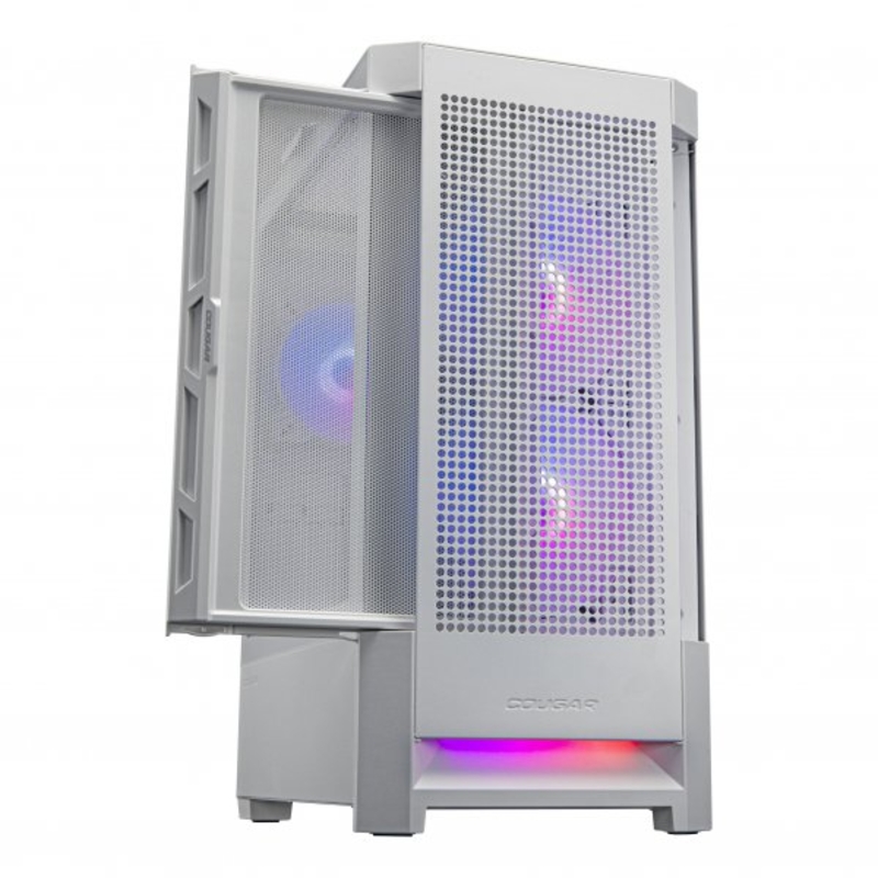 Корпус комп'ютерний Cougar DUOFACE RGB (White), Ігровий, скляне вікно, білий, numer zdjęcia 4