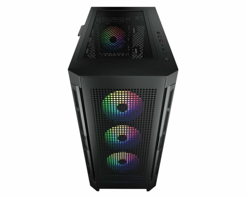 Корпус комп'ютерний Cougar Airface Pro RGB, ігровий, 3*140mm ARGB, 1*120mm ARGB, чорний, photo number 3