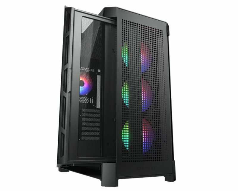 Корпус комп'ютерний Cougar Airface Pro RGB, ігровий, 3*140mm ARGB, 1*120mm ARGB, чорний, photo number 6