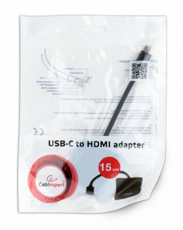 Адаптер-перехідник USB Type-C на HDMI Cablexpert A-CM-HDMIF-01, фото №3