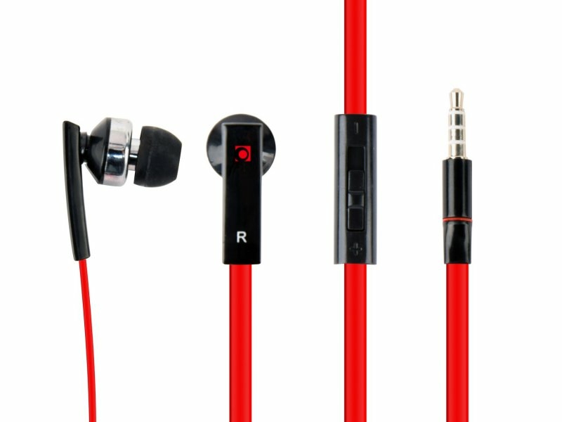 Вакуумні навушники з мікрофоном gmb audio MHS-EP-OPO, металевий корпус, чорний колір, numer zdjęcia 2