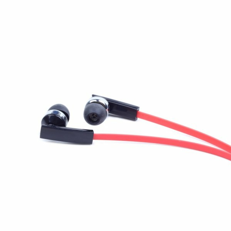 Вакуумні навушники з мікрофоном gmb audio MHS-EP-OPO, металевий корпус, чорний колір, фото №3