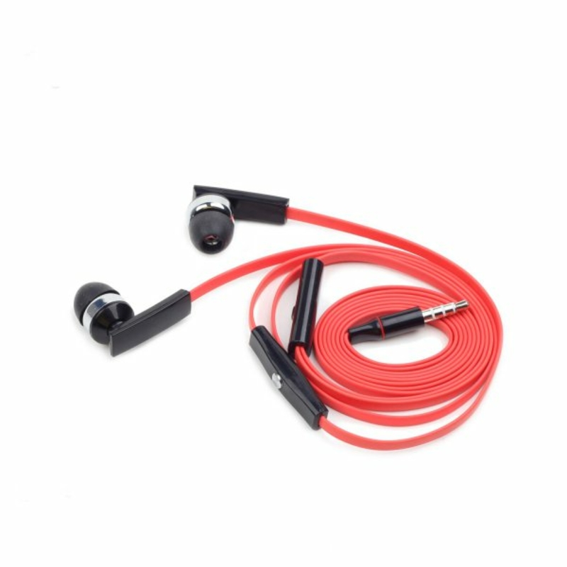 Вакуумні навушники з мікрофоном gmb audio MHS-EP-OPO, металевий корпус, чорний колір, фото №4