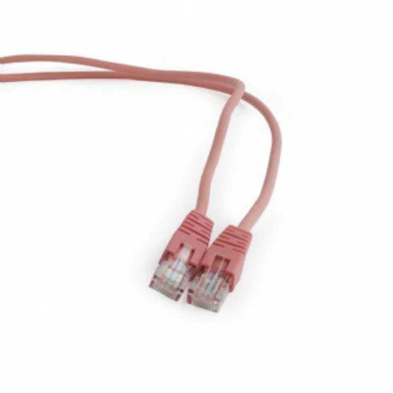 Патч корд Cablexpert PP12-5M/RO, UTP, категорія. 5E, литий,  50u" штекер із фіксатором, 5.0 м, рожевий, numer zdjęcia 3