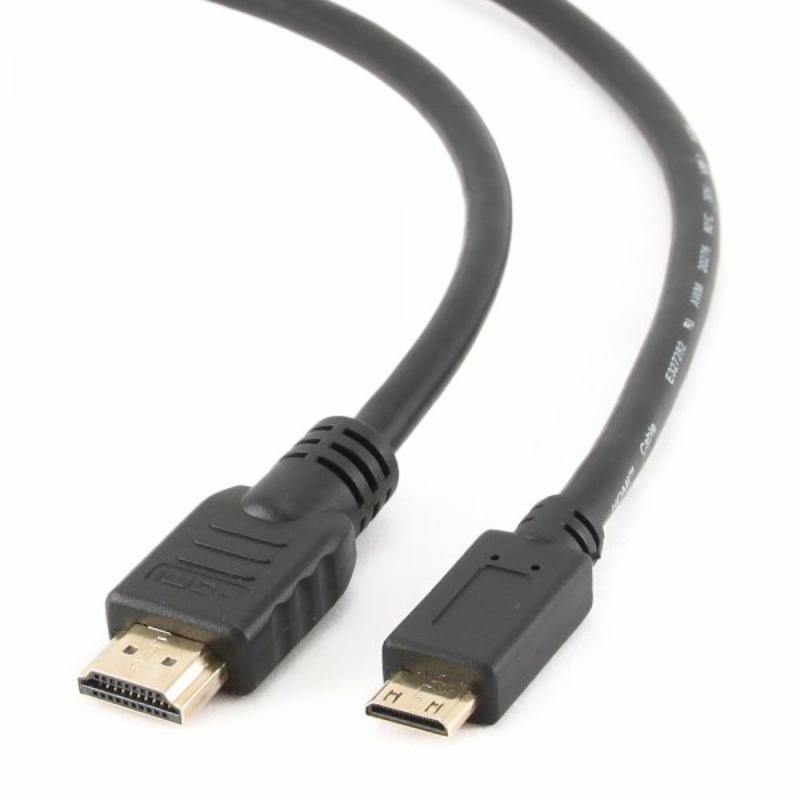 Кабель Cablexpert CC-HDMI4C-6 miniHDMI з позолоченими контактами вилка-C (mini) HDMI  вилка, 1,8 м, photo number 3