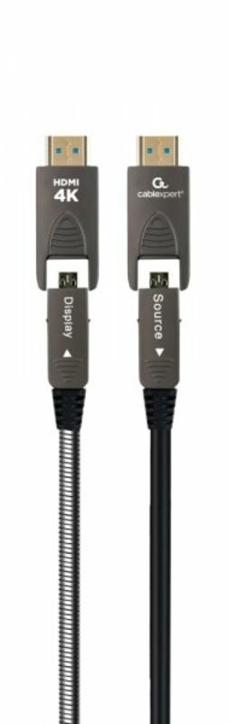 Кабель Cablexpert CCAP-HDMIDD-AOC-20M, HDMI-A/D на A/D V.2.0, вилка/вилка, з позолоченими контактами, 20 м, photo number 2