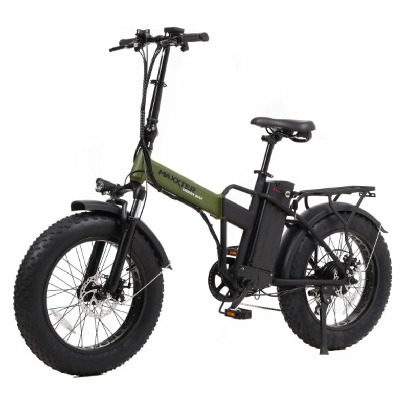 Електричний велосипед Maxxter Urban Max 20" (зелений), фото №3
