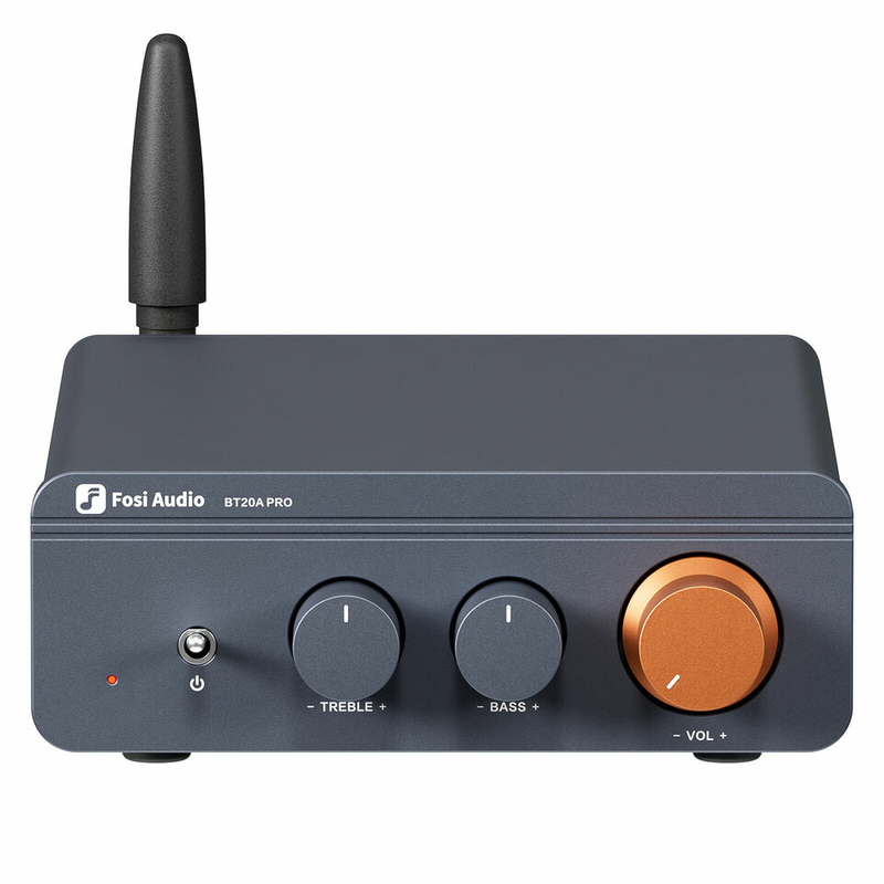 Підсилювач звуку Fosi Audio BT20A Pro blue, Bluetooth 5.0, 2x300W, фото №2
