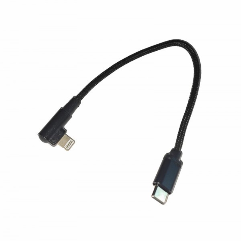 Кабель кутовий Cablexpert CC-USB2-CMLML-0.2M, USB 2.0 USB-C тато/Lightning, 0.2 м., фото №3