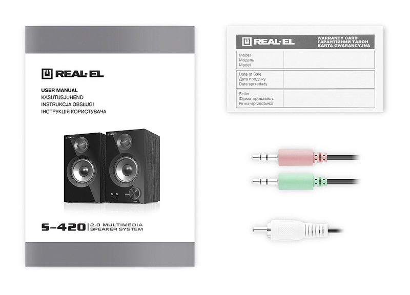 Колонки 2.0 REAL-EL S-420 УЦІНКА (28Вт, Bluetooth), фото №10