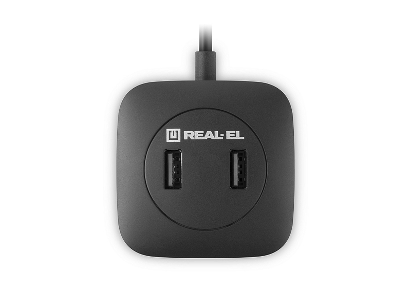 USB концентратор REAL-EL HQ-177, 4 порта, чорний, numer zdjęcia 8